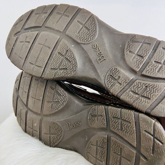 🎉Clearance🎉Bass Spruce Brown Leather Chunky Lug Worn Distressed Boots ~ 8.5MW - Picture 6 of 8